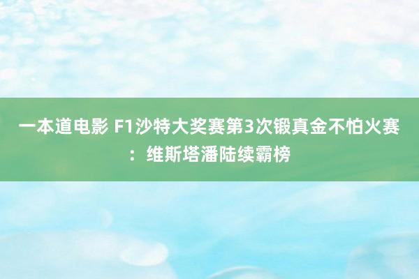 一本道电影 F1沙特大奖赛第3次锻真金不怕火赛:维斯塔潘陆续霸榜