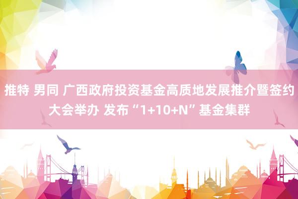 推特 男同 广西政府投资基金高质地发展推介暨签约大会举办 发布“1+10+N”基金集群