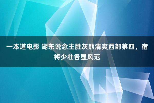 一本道电影 湖东说念主胜灰熊清爽西部第四，宿将少壮各显风范